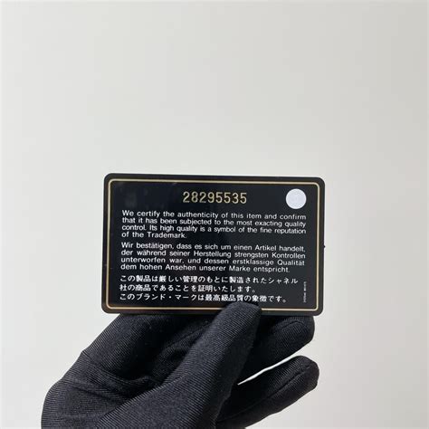 buying chanel without authenticity card|chanel serial number authenticator.